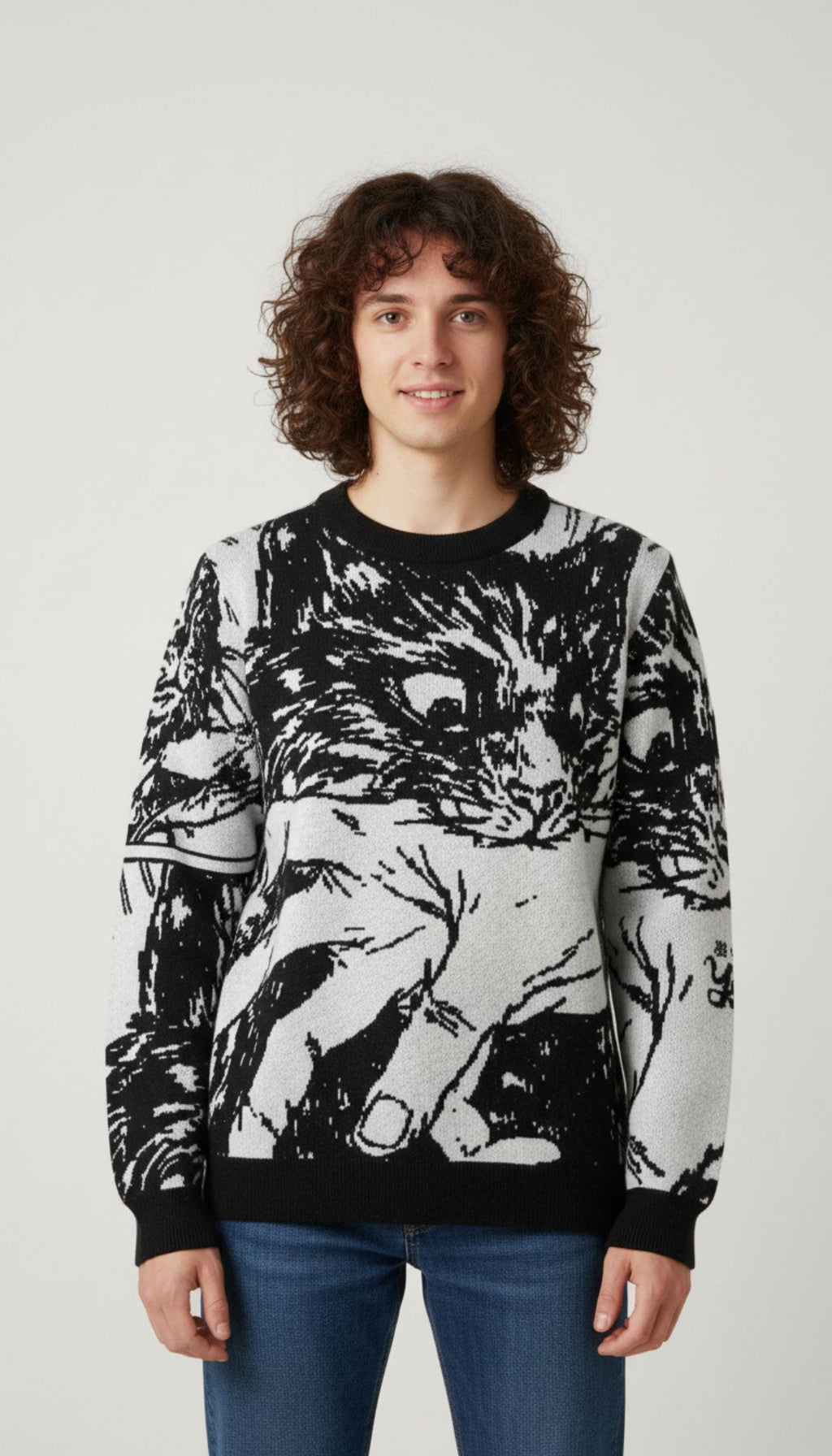 Sudden Attack Knitted Sweatshirt